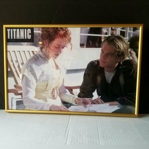 Titanic Custom Framed Movie Poster -Jack and Rose's Timeless Moment -Memorabilia